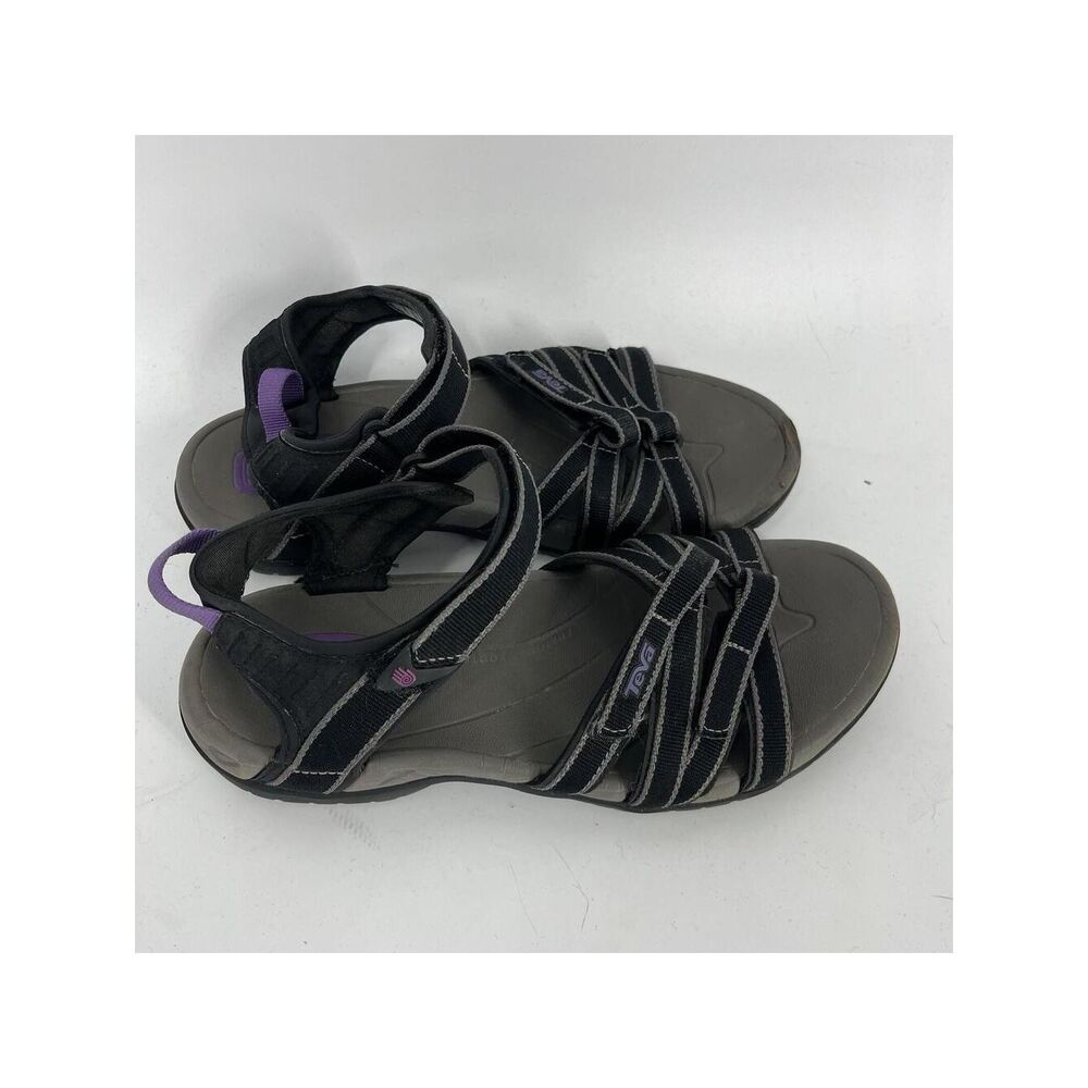 Teva Tirra Sandals Size 9 Womens Black Sport Strappy Athletic Hiking Water Shoes
